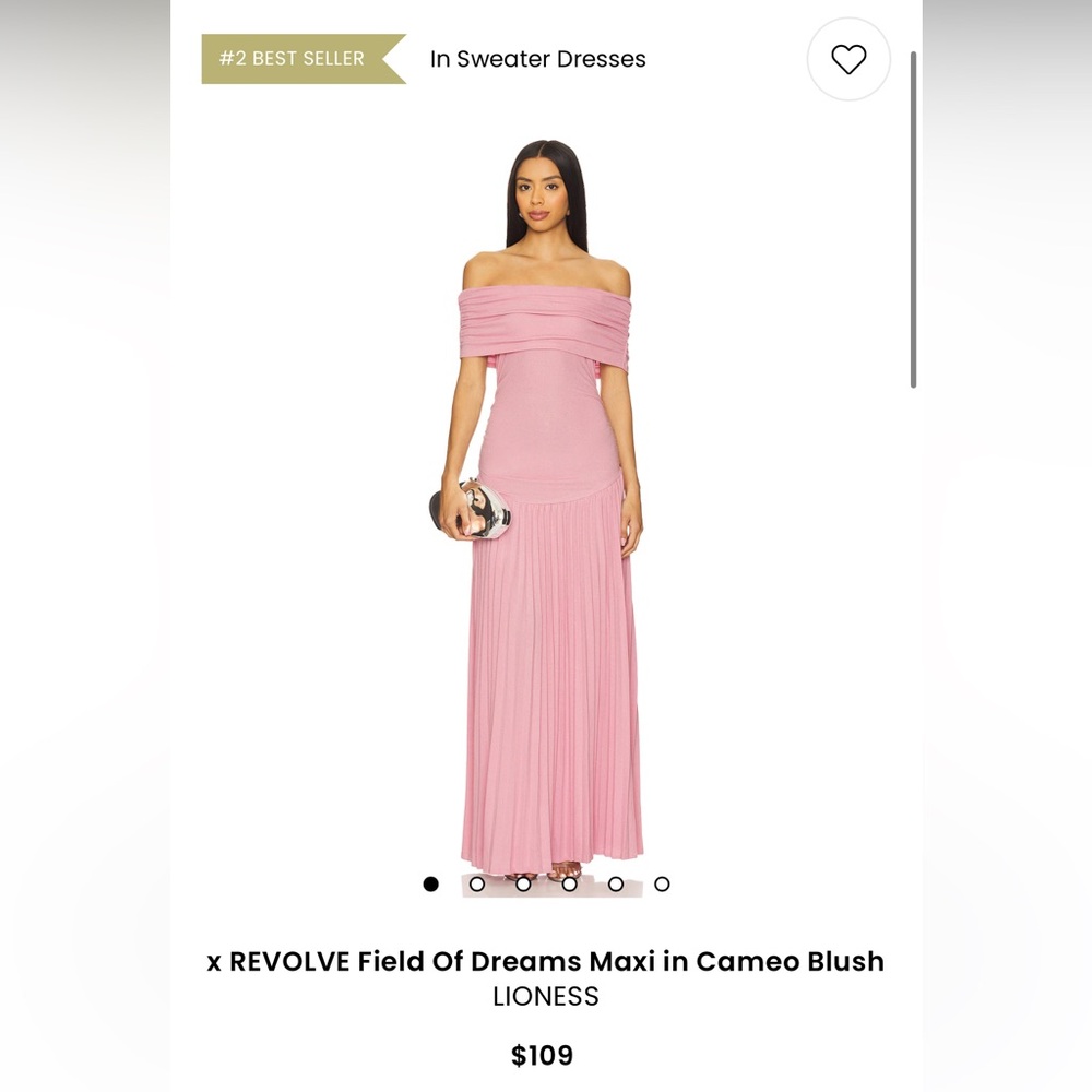 Lioness Strapless Blush Maxi Dress